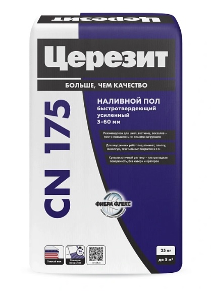 Смесь для пола самовыравнивающаяся универсальная Церезит CN175, 25 кг