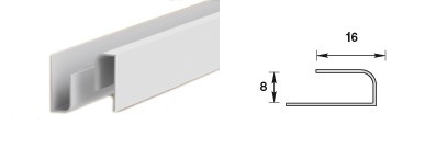Профиль L-стартовый Идеал Ламини для панелей 8 мм, 3,0 м, белый глянец