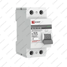 Выключатель дифференциального тока (УЗО) 2п 16А 30мА тип AC ВД-100 (электромех.) PROxima EKF elcb-2-