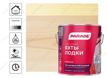 Лак алкидно-уретановый Parade L20 яхтный полуматовый 2,5 л