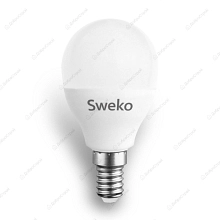 Лампа светодиодная  Sweko 42 серия 42LED-G45-7W-230-6500K-E14