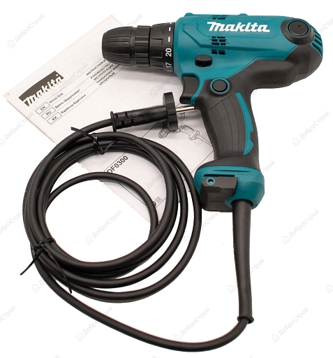 Шуруповёрт сетевой Makita DF0300, 320 Вт, 10мм