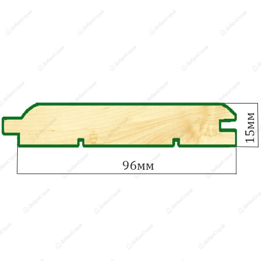 Вагонка липа 15*96 мм*1.8 м сорт Экстра,10шт.в упак. (1,58 м2)