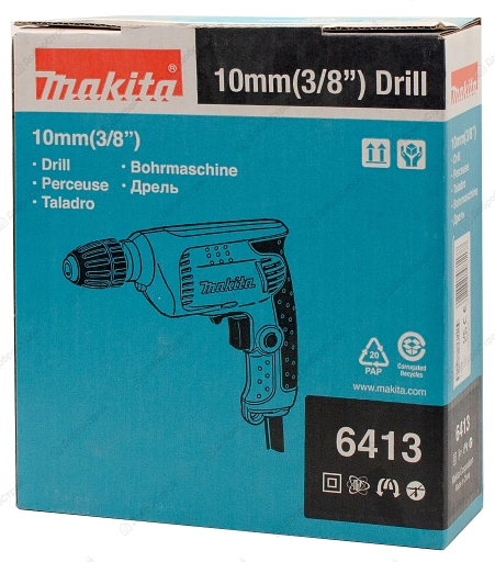 Дрель безударная Makita 6413, 450 Вт, 10мм