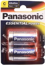 Батарейка щелочная PANASONIC LR14 (C) Everyday Power (Standard) 1.5В бл/2 1шт