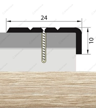 Угол 24*10  1,35 дуб беленый