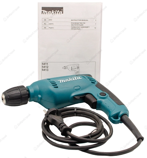 Дрель безударная Makita 6413, 450 Вт, 10мм