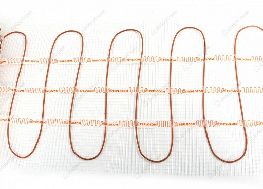 Теплый пол Teplocom МНД-8.0 (нагревательный мат), площадь 8 м2 1280 Вт.