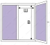 Сетка москитная (размер 60х131,5) на окно 1,4х1,3м