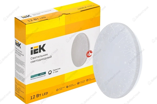 Светильник IEK LED ДПБ 2005 12Вт IP20 4000К круг белый