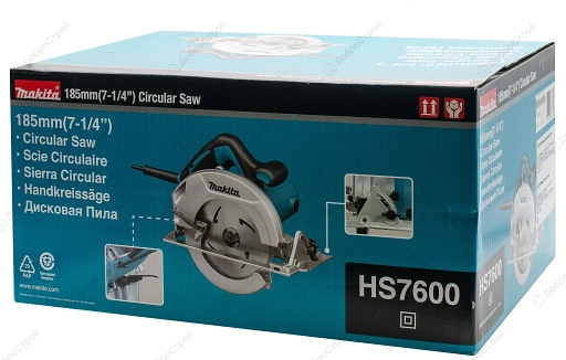 Пила дисковая Makita HS7600, 1200 Вт, 185 мм